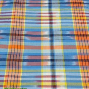 Ikat Madras Fabric For Shirts, Coats, Dresses, Beach Wear & Decor
