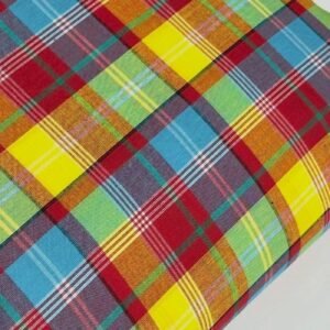 Madras Fabric For Shirts, Coats, Dresses, Bowties, Beach Wear & Decor