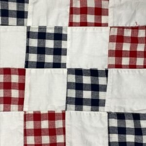 Solid + Gingham Patchwork Fabric For Shirts, Coats, Pants, Dresses, Shorts & Costume Design.