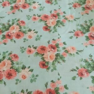 Vintage Floral Fabric For Sewing Tops, Blouses, Shirts, Bowties, Dresses, Bags & Decor.