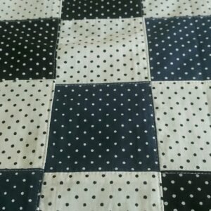 Polka Patchwork Fabric For Blouses, Coats, Pants, Dresses, Shorts, Bags & Quilts.
