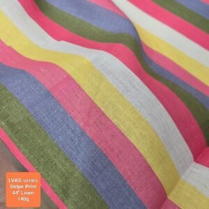 Linen Stripes Print Fabric For Shirts, Skirts, Bowties, Children's Clothing & Decor.