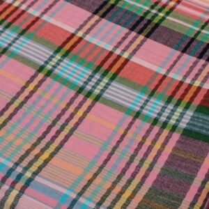 Madras Plaid Fabric For Shirts, Coats, Dresses, Beach Wear, Skirts & Decor.