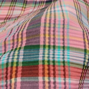Madras Plaid Fabric For Shirts, Coats, Dresses, Beach Wear, Skirts & Decor.