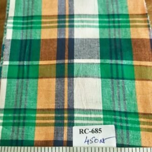 Madras Plaid Fabric For Sewing Shirts, Coats, Pants, Dresses, Shorts & Costumes.