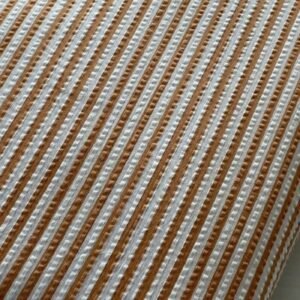 Stripes Print Seersucker Fabric For Shorts, Shirts, Coats, Pants, Dresses, Bags & Quilts.