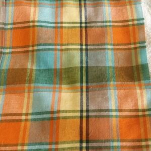 Madras Plaid Fabric For Shirts, Blouses, Coats, Pants, Dresses, Bags & Costumes.