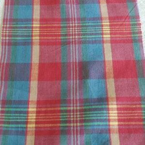 Madras Plaid Fabric For Shirts, Blouses, Coats, Pants, Dresses, Bags & Costumes.