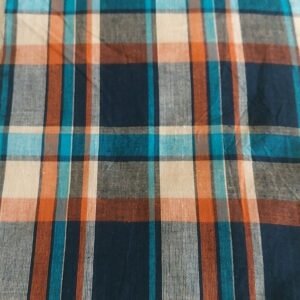 Madras Plaid Fabric For Shirts, Blouses, Coats, Pants, Dresses, Bags & Costumes.