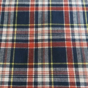 Madras Plaid Fabric For Shirts, Blouses, Coats, Pants, Dresses, Bags & Costumes.