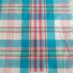 Madras Plaid Fabric For Shirts, Blouses, Coats, Pants, Dresses, Bags & Costumes.