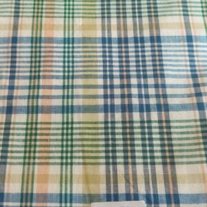 Madras Plaid Fabric For Shirts, Blouses, Coats, Pants, Dresses, Bags & Costumes.