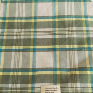 Madras Plaid Fabric For Shirts, Blouses, Coats, Pants, Dresses, Bags & Costumes.