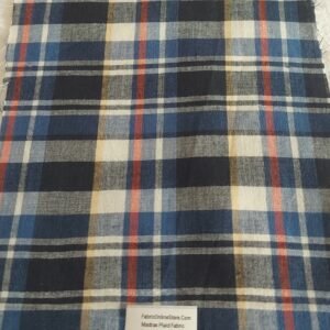 Madras Plaid Fabric For Shirts, Blouses, Coats, Pants, Dresses, Bags & Costumes.