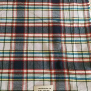 Madras Plaid Fabric For Sewing Shirts, Bowties, Dresses, Kids Clothing, Bags & Decor.