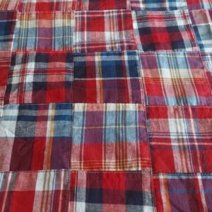 Patchwork Madras Fabric For Sewing Shorts, Coats, Pants, Dresses, Bags & Decor.