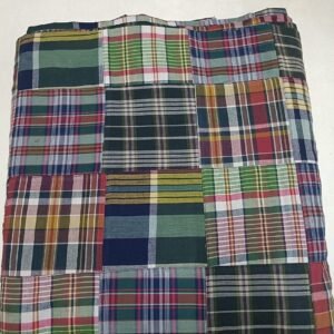 Patchwork Madras Fabric For Sewing Shorts, Coats, Pants, Dresses, Bags & Decor.