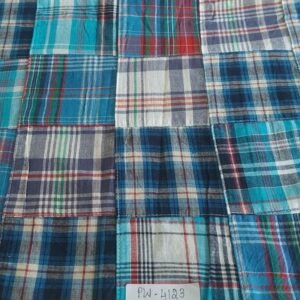 Patchwork Madras Fabric For Sewing Shorts, Coats, Pants, Dresses, Bags & Decor.