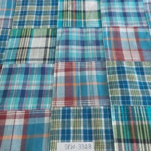 Patchwork Madras Fabric For Sewing Shorts, Coats, Pants, Dresses, Bags & Decor.