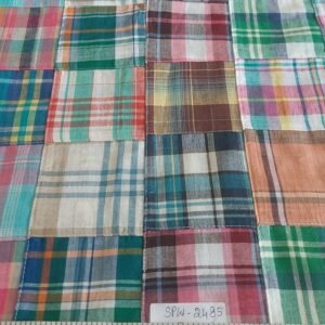 Patchwork Madras Fabric For Sewing Shorts, Coats, Pants, Dresses, Bags & Decor.