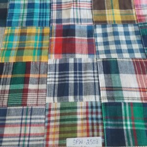 Patchwork Madras Fabric For Sewing Shorts, Coats, Pants, Dresses, Bags & Decor.