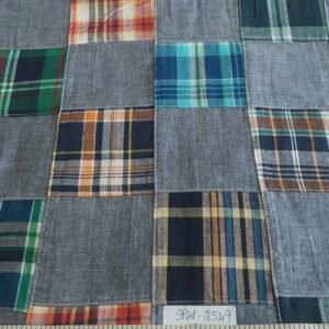 Patchwork Madras Fabric For Sewing Shorts, Coats, Pants, Dresses, Bags & Decor.