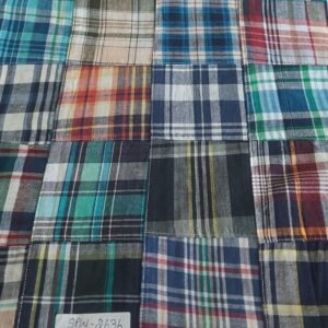 Patchwork Madras Fabric For Sewing Shorts, Coats, Pants, Dresses, Bags & Decor.