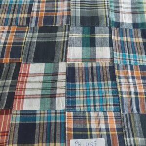 Patchwork Madras Fabric For Sewing Shorts, Coats, Pants, Dresses, Bags & Decor.