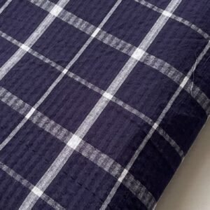 Seersucker Plaid Fabric For Sewing Shirts, Bowties, Dresses, Kids Clothing, Bags & Decor.