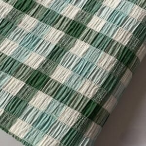 Crepe Plaid Fabric For Sewing Shirts, Blouses, Bowties, Dresses, Kids Clothing & Costumes.