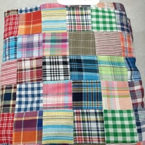 Patchwork Madras Fabric For Sewing Shorts, Coats, Pants, Dresses, Bags & Decor.
