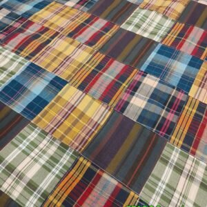 Patchwork Madras Fabric For Sewing Shorts, Coats, Pants, Dresses, Bags & Decor.