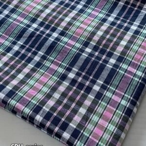 Madras Plaid Fabric For Sewing Shirts, Bowties, Dresses, Kids Clothing, Bags & Costumes.